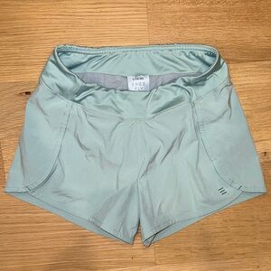 Free Fly Light Green Performance Athletic Shorts girls size Large 14/16